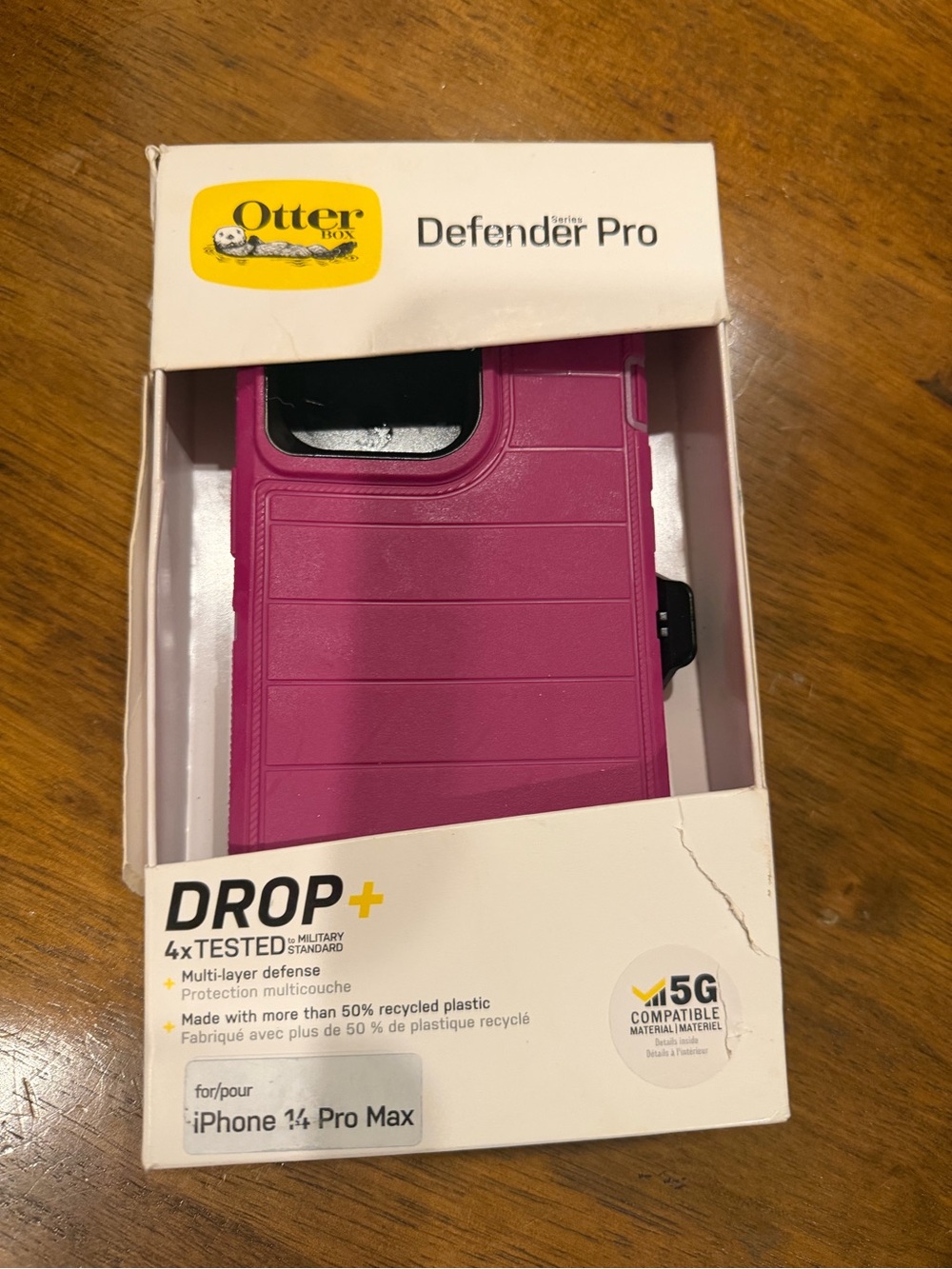 OtterBox Defender Pro Pink Rugged Case for iPhone 14 Pro Max